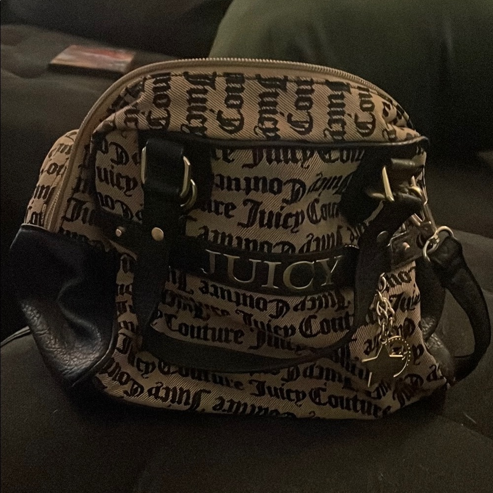Juicy Couture Black and Tan Handbag